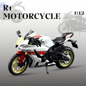 R1 1：12 Scale Motorcycle Model with Realistic Sound Effects & Light off Effect Collectible Room Decor Toy，Valentine’s Day & Christmas &Anniversary Gift.motorcycle toy toy motorcycle motorcycle toys dirt bike toy motorcycle model  motorcycle toy