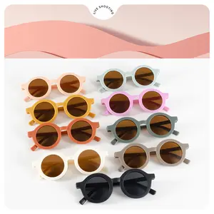 Hatwoo 5pcs Round-shaped Shaped Glasses, Cute Decoration Glasses for Party Supplies, Decoration Glasses for Photo Prop, Random Color