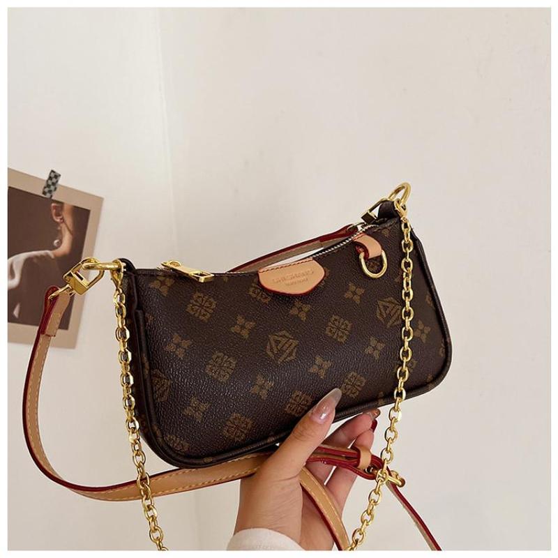Women's Fashion Bag Women's Vintage Print Chain Small Square Bag Women's Shoulder Bag Crossbody Bag Women's Crossbody Bag Daily Bag Leather Satchel