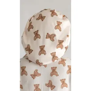 Kids Satin Bonnet in Bears