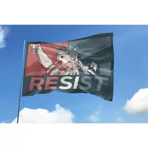 Resist Flag Anti Trump House Flag Feminist Flag Pro Choice House Flag Statue Of Liberty Democrat Leftist Anti Maga Lgbtq Rights Ohq227