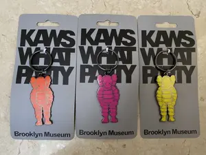 Set of 3 Kaws WHAT PARTY key rings/key chains from Brooklyn Museum (2021)