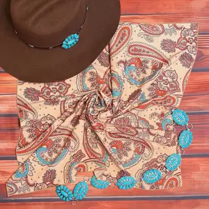 Paisley print rag 28 x 28