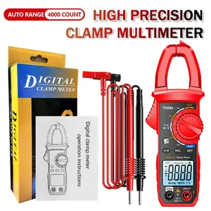 Clamp Meter Multimeter Dcv Acv Aca Ohm Capacitance Hz Diode Continuity Test, Digital Clamp Tester with Ncv Detection