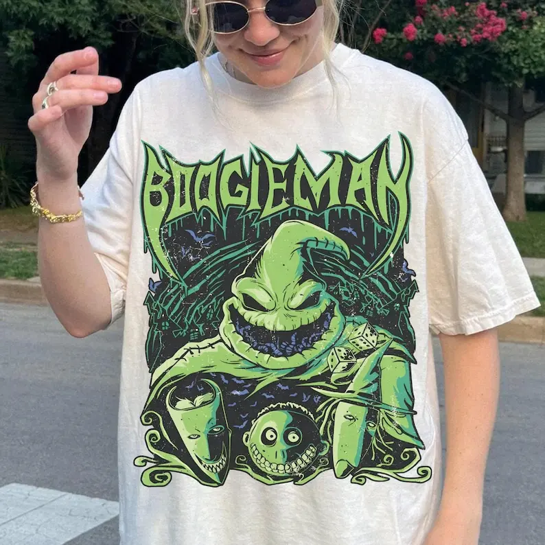 Vintage Boogeyman Halloween Shirt, Retro Spooky Monster Tee, Creepy Halloween Graphic Shirt, Haunted Night Party Outfit, Halloween Gift for Horror Fans