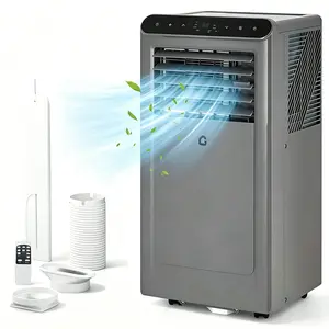 Garvee 8K/10K/12K/14K BTU Portable Air Conditioners, 3-In-1 Portable AC Unit for Rooms Up to 350/450/550/750 Sq. Ft, Dehumidifier, Fan, Energy Saving, Remote Control, 24 Hour Timer, Sleep Mode, for Bedroom/Office