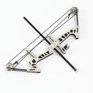 Multifunctional 10.62 Inch Mini Archery Bow Set, Stainless Steel, Dual Hand Design, Outdoor Entertainment and Practice, Includes 10 Arrows and Target