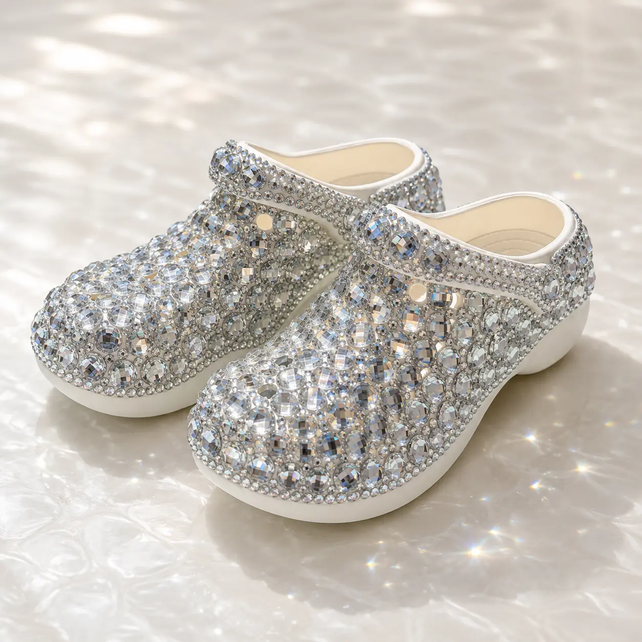 #274 LunaSparkle handmade designer Shiny Color-Changing Casual Shoes