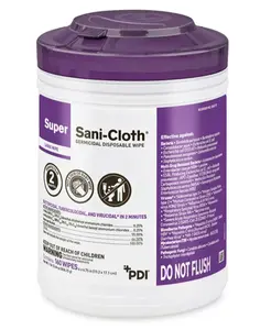 Super Sani-Cloth Germicidal Disposable Wipe - Purple Top