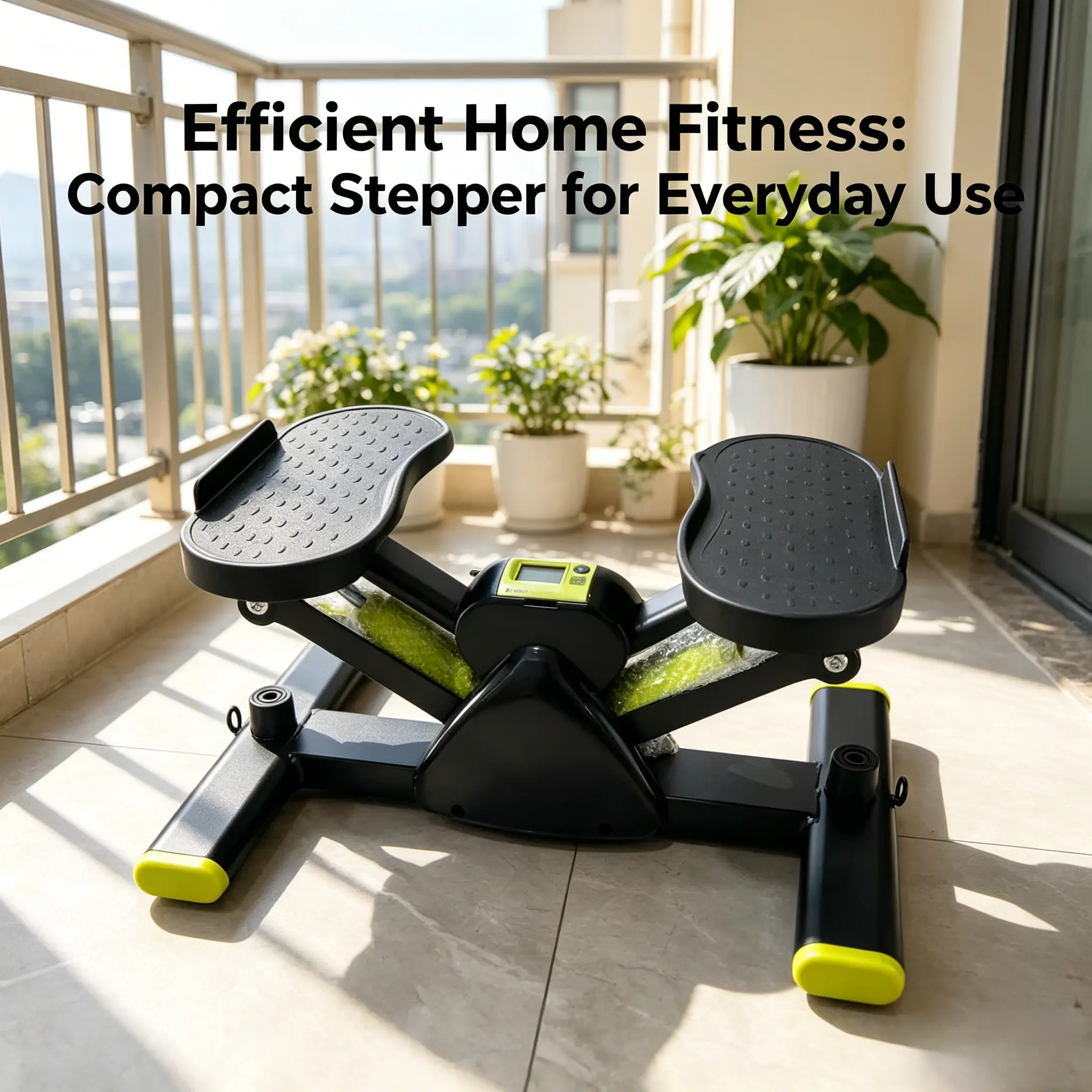 Mini Fitness Stepper with Stable Wide Base and Non-Slip Pedals - Compact Indoor Exercise Machine for Home & Office Workouts, Foot Pedal Exerciser