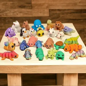 Wee Creatures -  3d Printed  Mini Animals Articulated Decor
