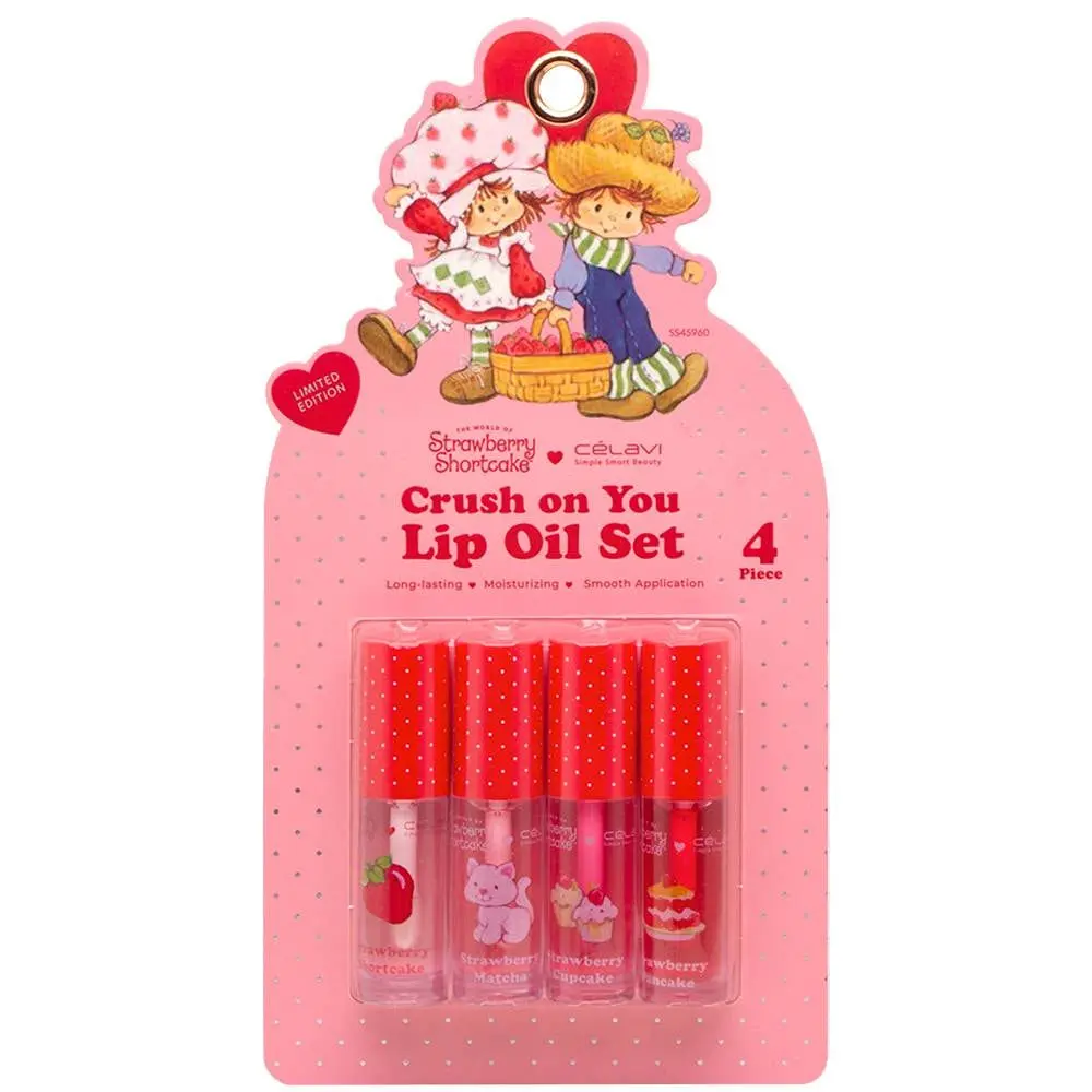 CELAVI STRAWBERRY SHORTCAKE CRUSH ON YOU 4PC LIP , SS 45960