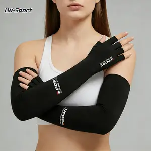 UPF 50+ UV Protection Cooling Ice Silk Arm Sleeves with Fingerless Gloves | SunSafeTok CyclingTok OutdoorTok Breathable Sun Sleeves | for Cycling Running Hiking Golf Fishing Outdoor Sports