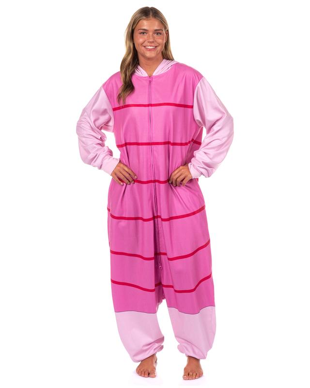 Disney Winnie The Pooh Union Suit Piglet Kigurumi Hooded Costume One Piece Pajama Loungewear