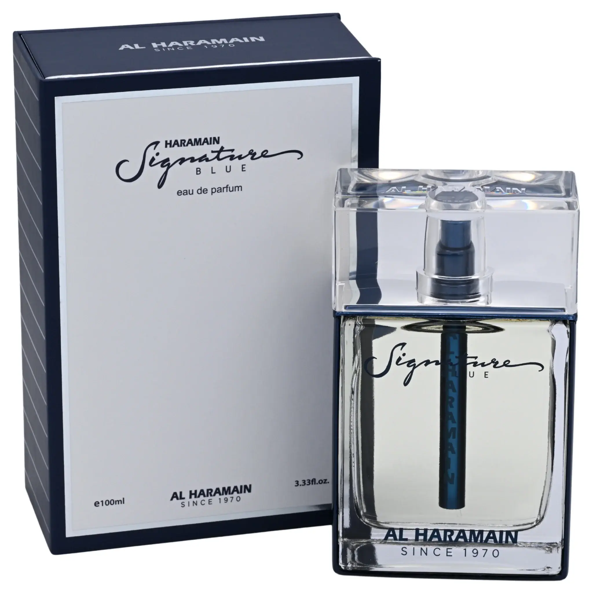 Al Haramain Signature Blue Eau de Parfum (EDP) Spray, Men's Cologne Fragrances, 3.3/3.4 oz (100 ml), New in Retail Box
