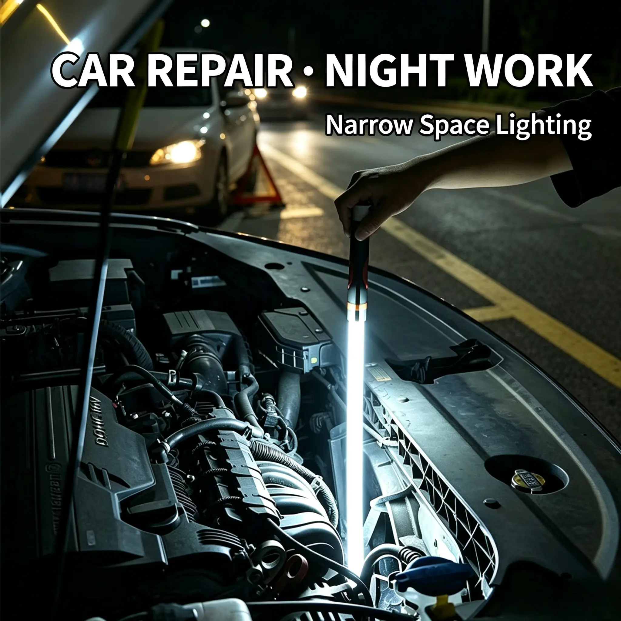 Flexible Silicone Work Light – Bendable Inspection Tool for Automotive Repair