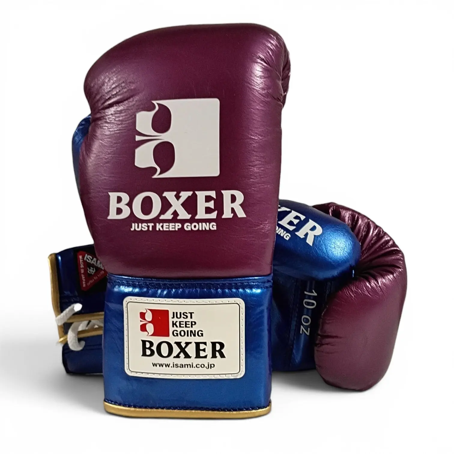 ISAMI PRO FIGHT BOXING GLOVES ENAMEL PURPLE (10oz)