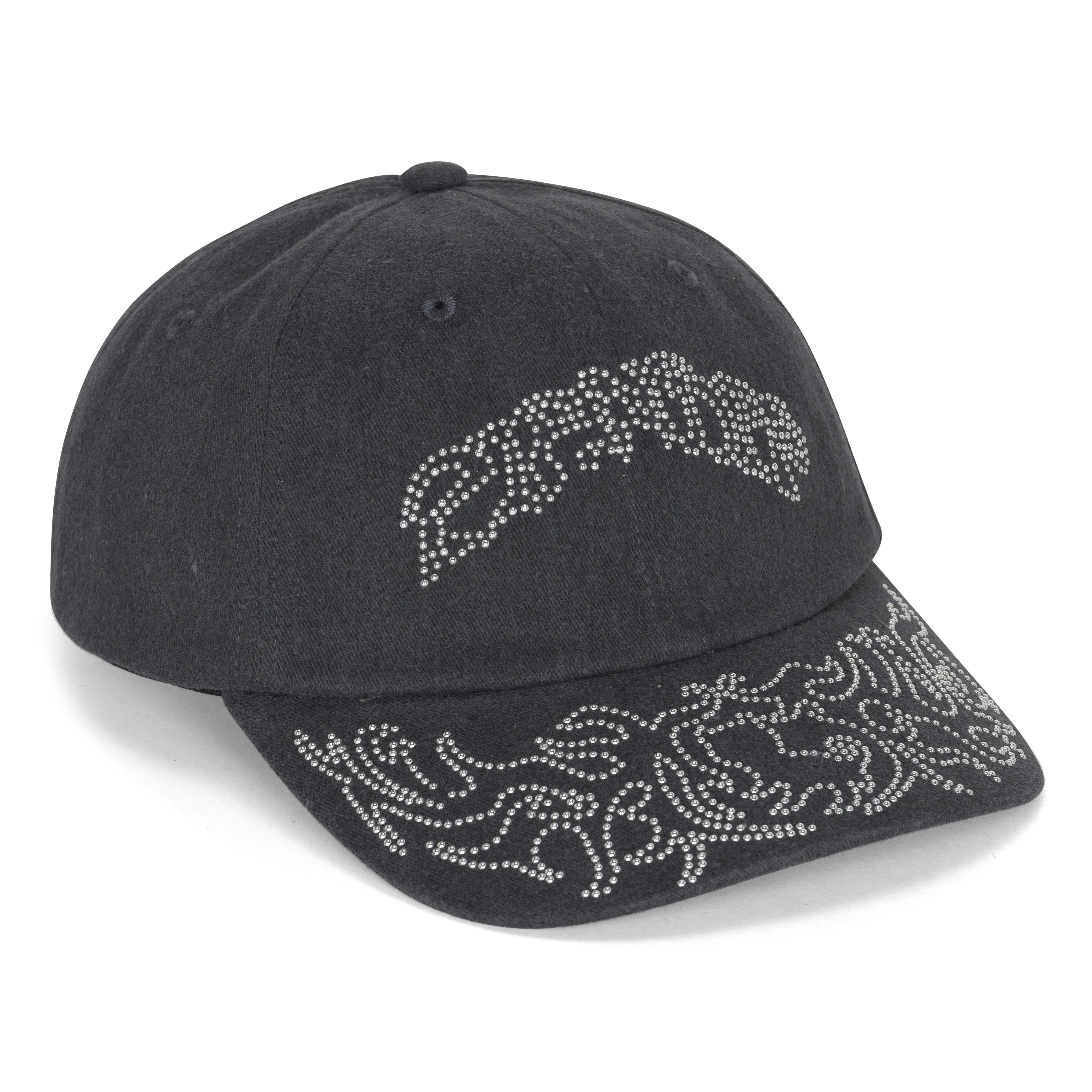 Distressed Dad Hat in Vintage Wash Black, 6-Panel Adjustable Cap with Pretty Flacko Chain Stitch Logo, Snapback Hats, Adjustable Hats