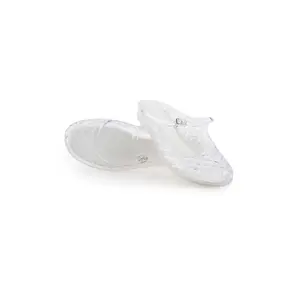 JaQuetta Clear Jelly Mesh Mules