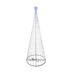 Northlight 12' Pre-Lit Blue LED Show Cone Treeutdoor Decor
