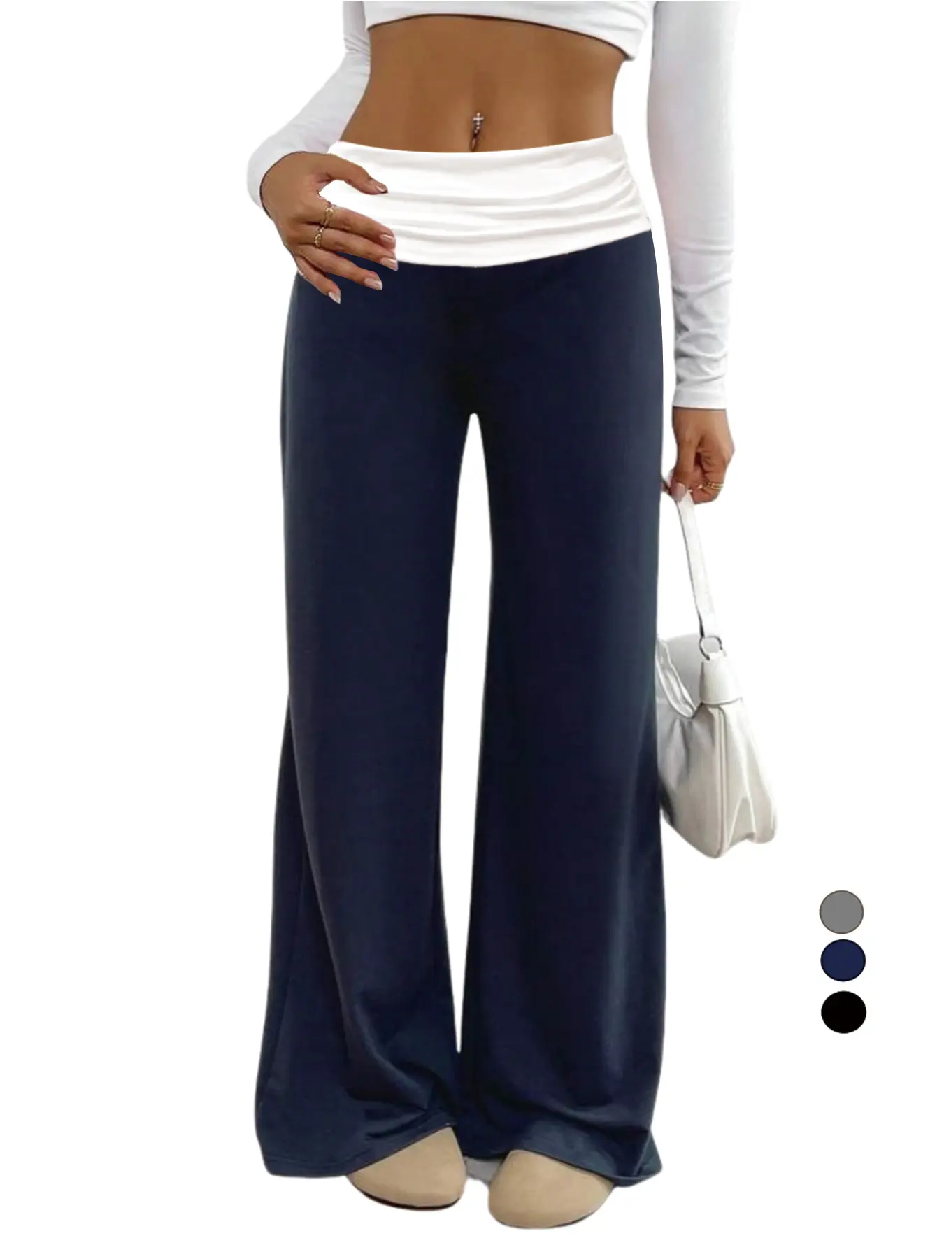 Women's Colorblock Pants, Casual Comfy Trousers for Daily Wear, Ladies Bottoms for All Seasons, Stretchy Bottom, baggy leggings, Casual Fashion Pants