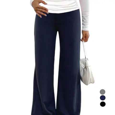 Women's Colorblock Pants, Casual Comfy Trousers for Daily Wear, Ladies Bottoms for All Seasons, baggy leggings, Casual Fashion Pants, Flare Leg Pants