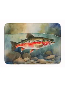 Carolines Treasures DAC2840RUG 19 x 27 in. Trout Memory Foam Kitchen Mat
