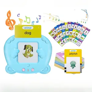 English Learning Machine Set, Kids Early Education Toy, Talking Reading Tool with Visual Text Game, Includes Battery & Charger