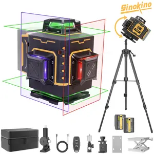 SinoKino 16 Lines 4D Laser Level Tool for Accurate Measurements, High Precision Laser Leveling Instrument for Construction & DIY Projects