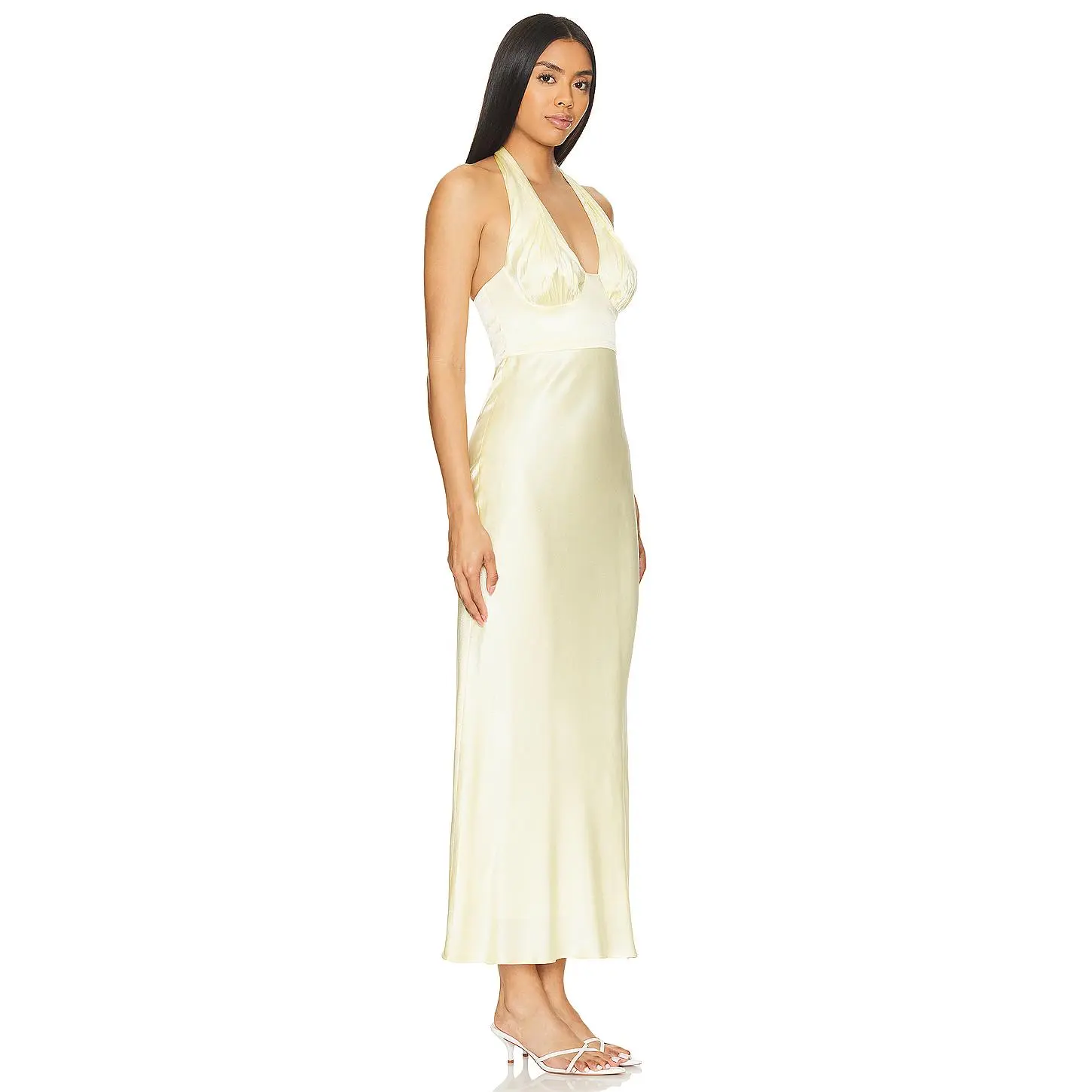 halter neck maxi dress pattern Navy and Coral Halter Neck Maxi Dress main image 1