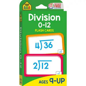 Division 0-12 Flash Cards