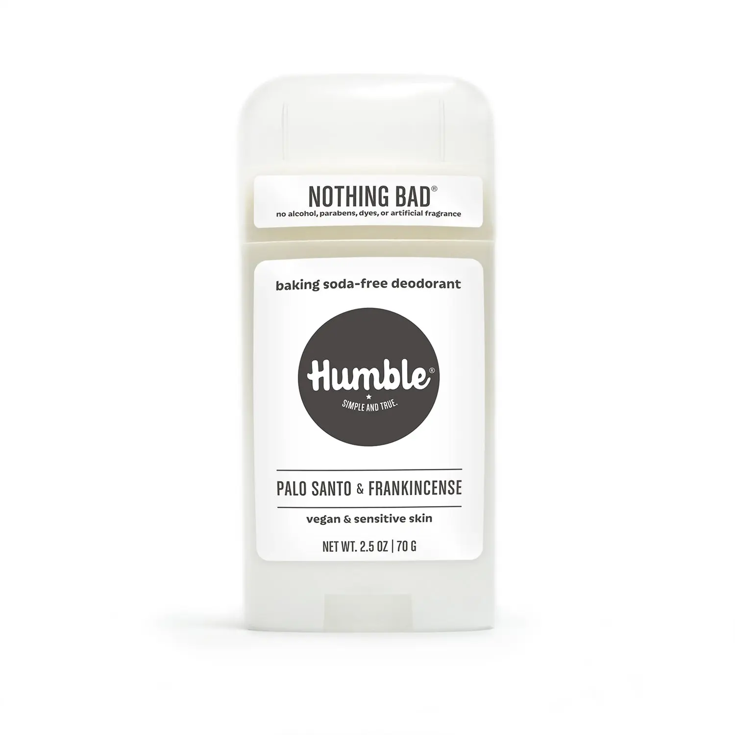 Humble Brands Palo Santo & Frankincense Deodorant, Baking Soda Free, Always Aluminum Free, Vegan 2.5oz