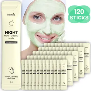 Night Moisturizing Mask ,Hydrating Facial Sheet Mask Pack , For Dry & Sensitive Skin, Daily Use ,  Intense Moisturizing & Soothing,For Mature Skin Night Routine, Reduce Wrinkles & Firm Skin, 120 Sticks