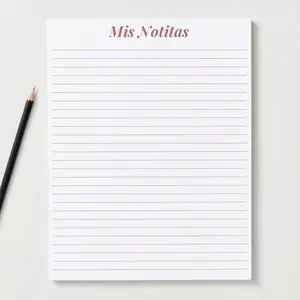 Mis Notitas Notepad - Perfect for Office Useu
