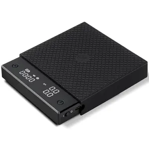 Exclusive - black mirror basic pro coffee scale with timer, flow rate measurement, digital coffee scale with 0.1g precise graduation, for espresso pour over drip coffee, grams, black