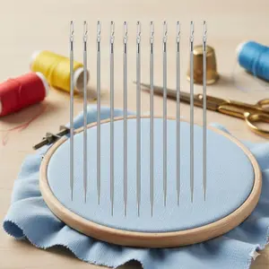 No-Thread Blind Stitch Needle Set，Slip-Resistant & Durable，Easy Eye Threading for Home Clothing Repair，Sewing Kit DIY Hand Stitch Tools，Portable Mending Supplies，Must-Have Household Sewing Accessories