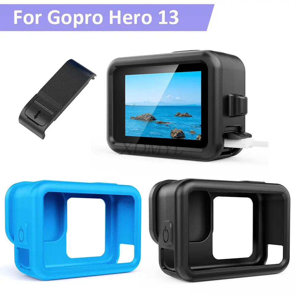 Silicone Case For GoPro 13 Full Protective Cover Sleeve Shell For GoPro Hero 13 Lens Cap Cover Side Cover Camera Accessories