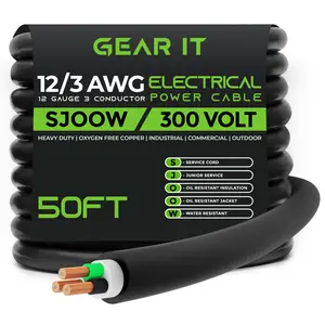12/3 SJOOW OFC Power Cable 300V Electric Wire
