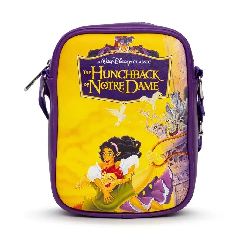 Women's The Hunchback of Notre Dame VHS Movie Box Crossbody Shoulder Bag, Stylish Versatile Accessory, Trendy On-the-Go Companion, Stylish Versatile Bag, Trendy Crossbody Bag