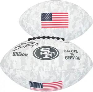 Brock Purdy San Francisco 49ers Autographed 2024 Salute To Service Wilson Football - Fanatics Authentic Certified