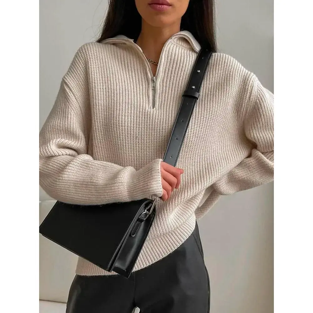 Turtleneck Q-Zip Sweater