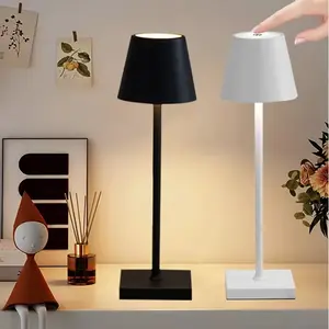 Modern LED Desk Lamp, Options, 1200mah Battery, Night Light for Bedroom Living Room Dining Room Study Bar Counter, LED Table Lamp