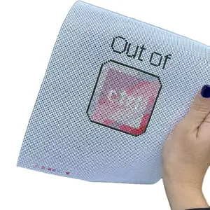 Out of ctrl needlepoint hand painted canvas