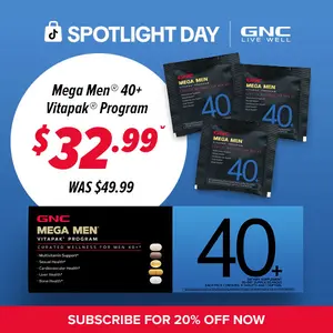 GNC Mega Men 40+ Vitapak Program (30 Servings)