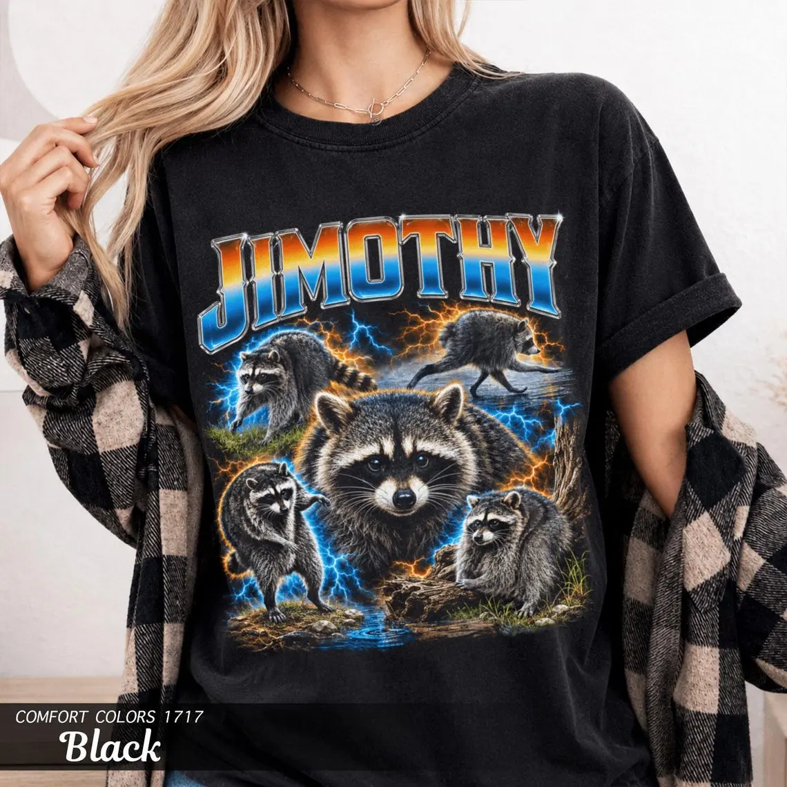 Comfort Colors® Jimothy Raccoon Shirt,  Tee, Viral Seattle Meme Gift