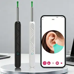 Visual Ear Wax Cleaning Ear Scoop with HD Endoscope, Rechargeable Design with Multiple Silicone Heads, Safe & Efficient Ear Cleaning for Adults, Kids & Pets