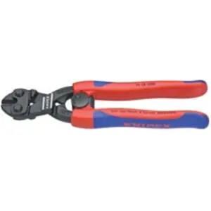 Knipex 8-in. Lever Action Center Cutter with Spring, Plastic Construction, Compatible with 1/8 in, 3/16 in, 2 - 0.25 In Sizes, 5.200 mm Max Capacity
