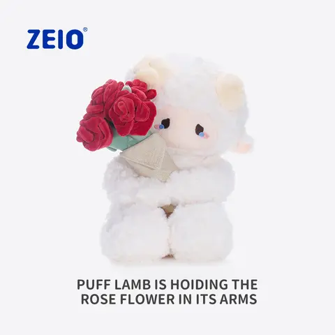 【ZEIO TOYS】A Surprise That Never Fades RosePuff  lamb plush doll cute plush toy girls' birthday gift Holiday Gift Giving gifts healing  hunting fam