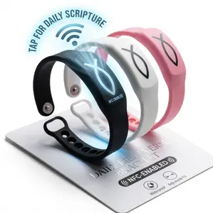 Grace & Glory Bible Verse Bracelets – Waterproof Adjustable NFC Faith Bracelet for Men & Women, Daily Scripture Access, Christian Religious Gift for Prayer, Baptism, Easter & Everyday Encouragement