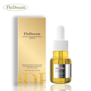 FloDream Vitamin C Facial Serum Essence, 40ML Moisturize Skincare Daily Delicate Gentle Acne Cleanser Cream Cleanser Cream Radiance Comfort